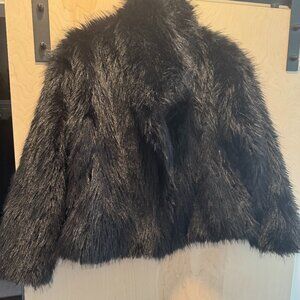 Women's Black Faux Fur Jacket